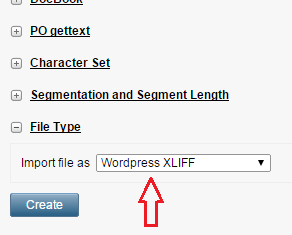 Wordpress-XLIFF Memsource