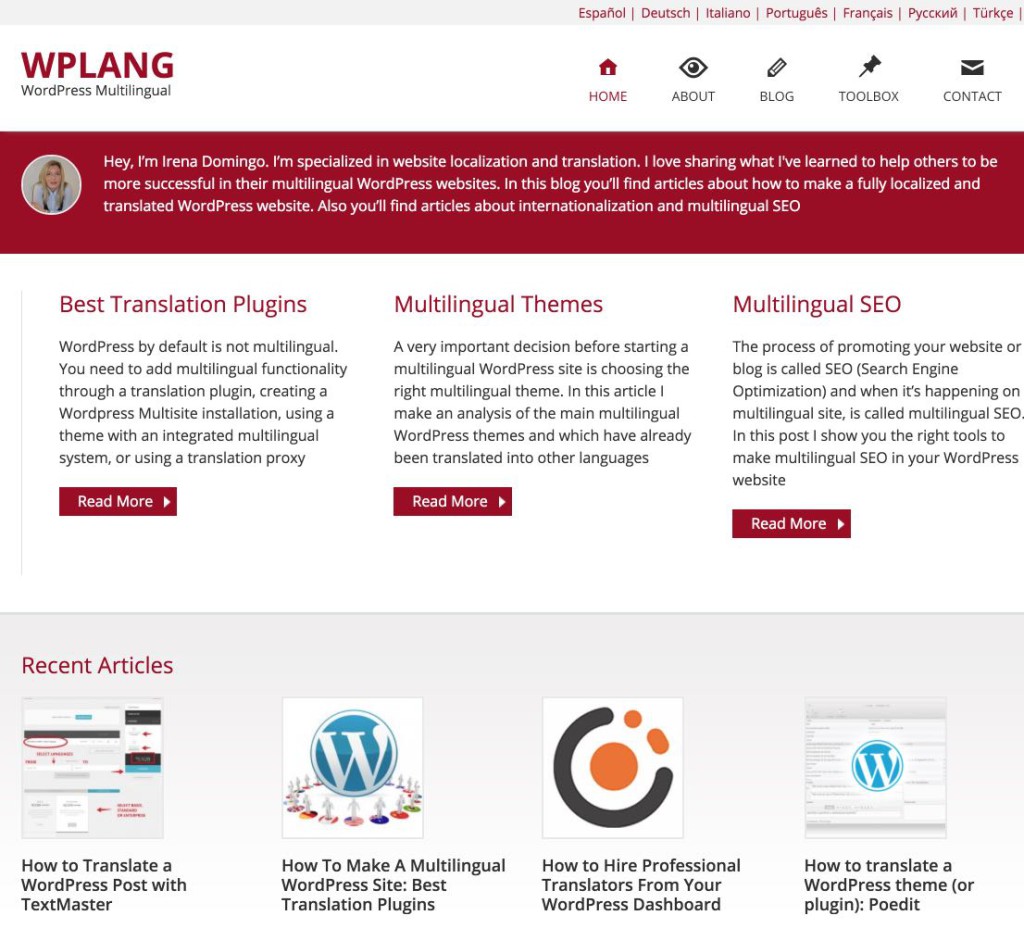 WordPress Multilingual | WPLANG